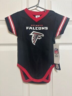 NFL Atlanta Falcons Infant Bodysuit - Black, Red & White 6-12 mths